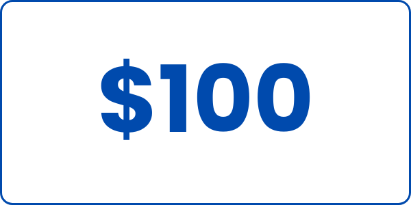 $100