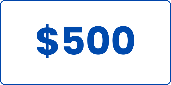 $500