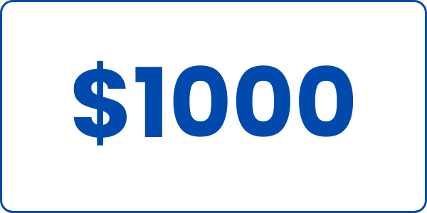 $1000